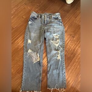 Old Navy High-Rise Slouchy Straight Jeans cropped